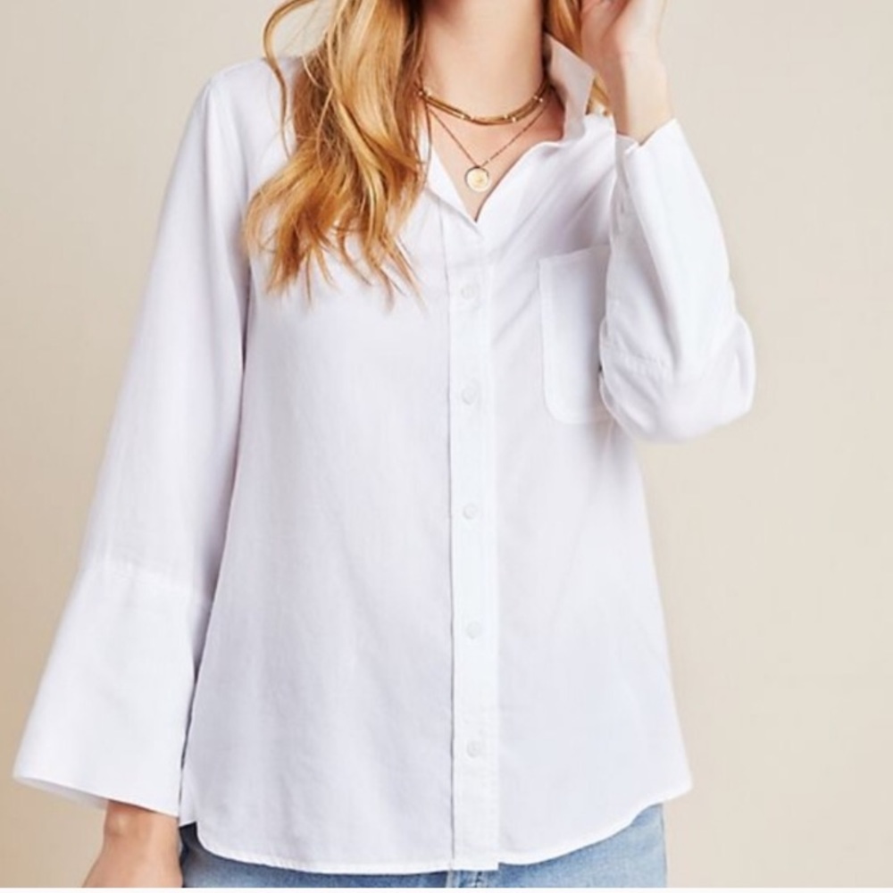 Anthropologie Cloth & Stone Button Up Shirt sz L